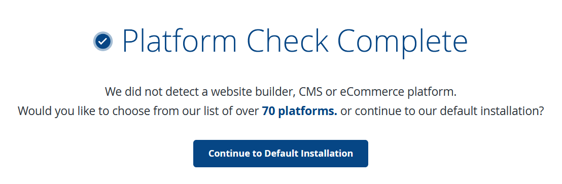 Platform Check Complete - Statcounter