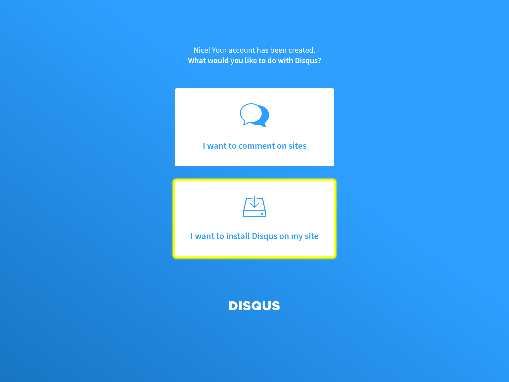 Get Started - Disqus