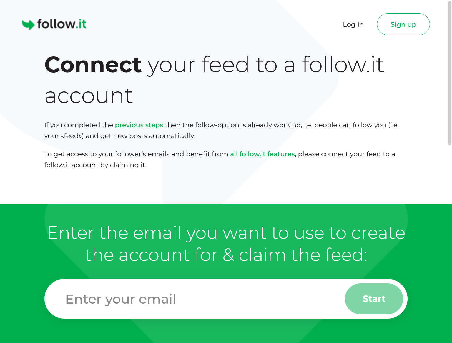 Connect Account - follow.it